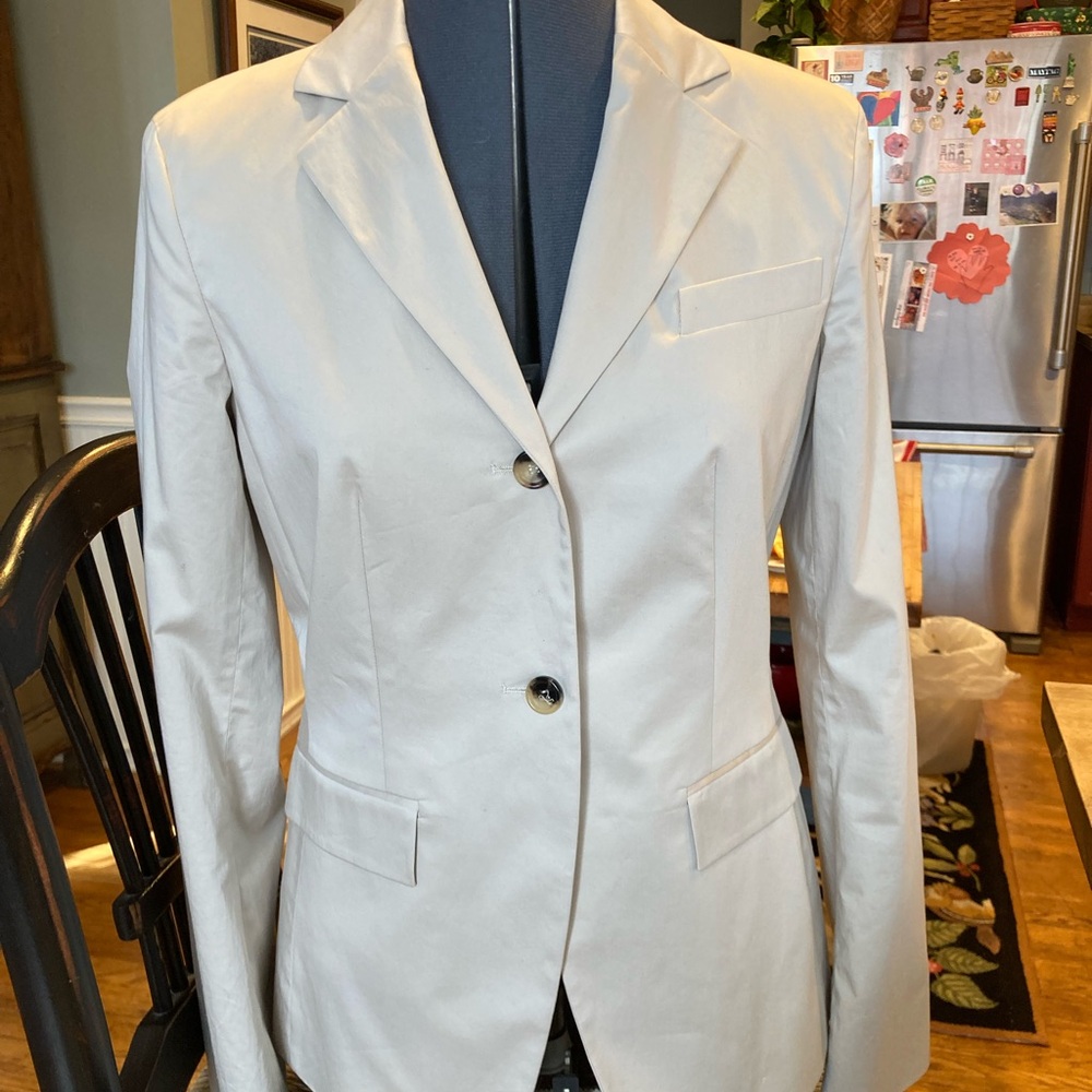 Rene Lezard Tan Tailored Blazer Classic Cut size 36